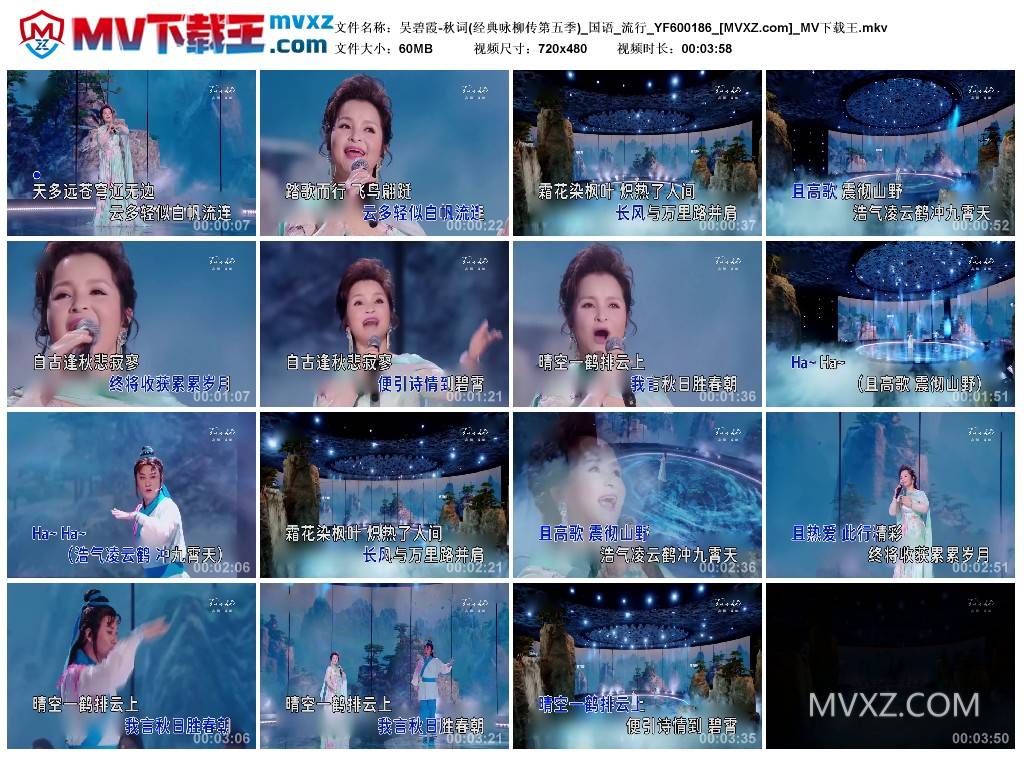 吴碧霞-秋词(经典咏柳传第五季)_国语_流行_YF600186